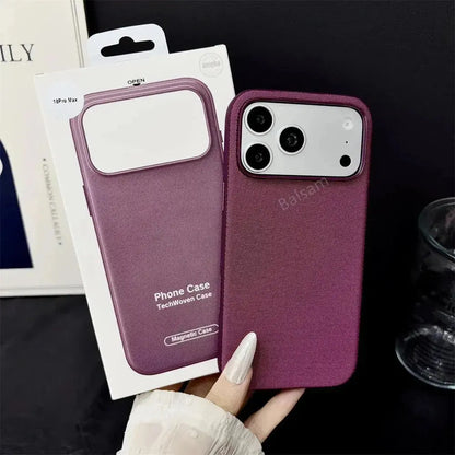 Funda MagSafe de piel sintética para iPhone 17/18 Pro Max