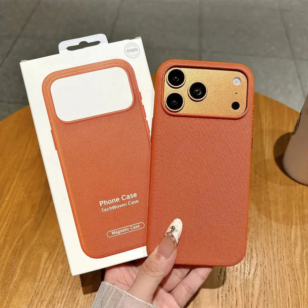 Funda MagSafe de piel sintética para iPhone 17/18 Pro Max