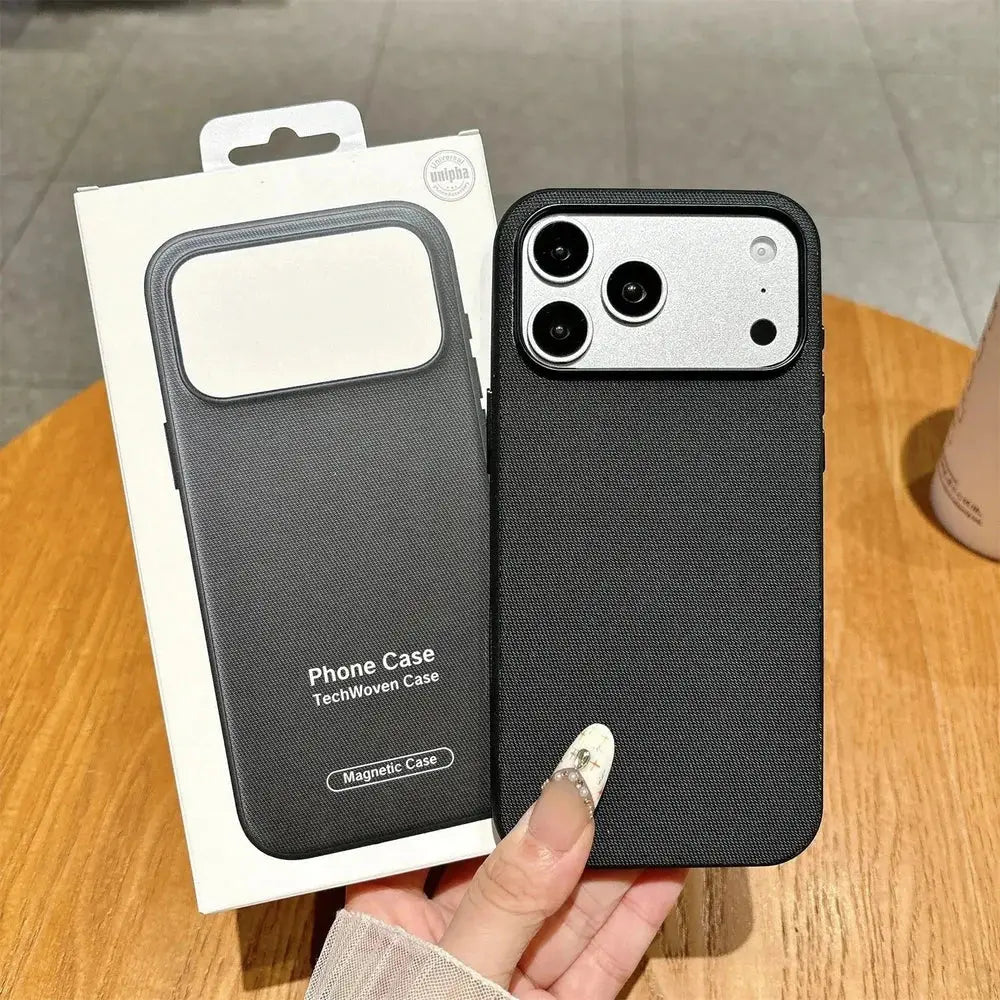 Funda MagSafe de piel sintética para iPhone 17/18 Pro Max