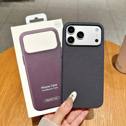 Funda MagSafe de piel sintética para iPhone 17/18 Pro Max