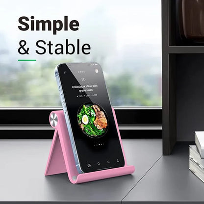 Soporte ajustable para teléfono, portátil y plegable.