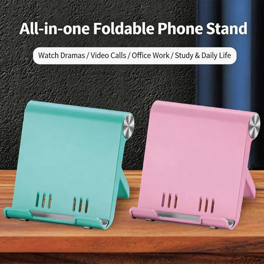 Soporte ajustable para teléfono, portátil y plegable.