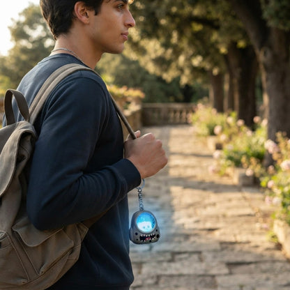 Llaveros para mochilas escolares con forma de gato astronauta, luz nocturna brillante de ZAKOL.